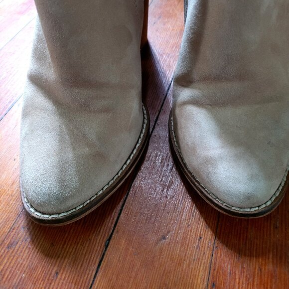 Suede Steve Madden Taupe "Replay" Booties, sz 7 - Picture 5 of 14